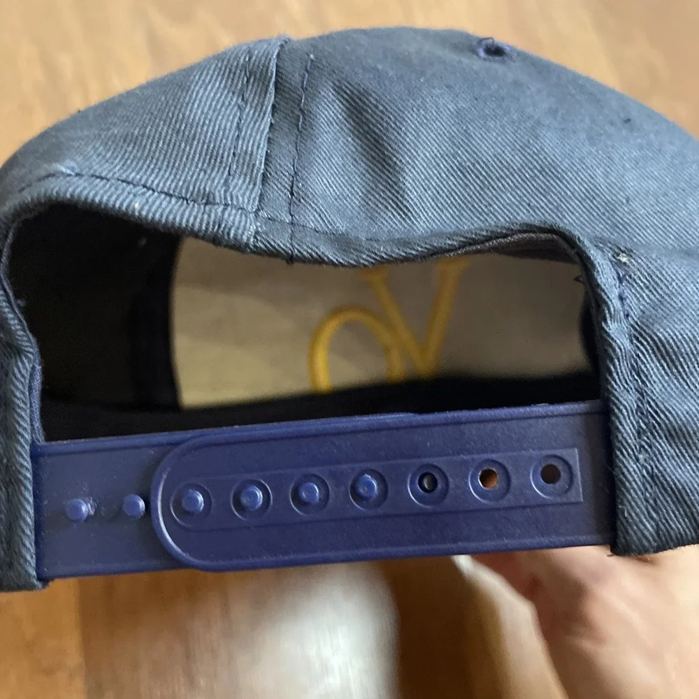 VINTAGE Seagrams VO Hat White And Blue Adjustable SnapBack